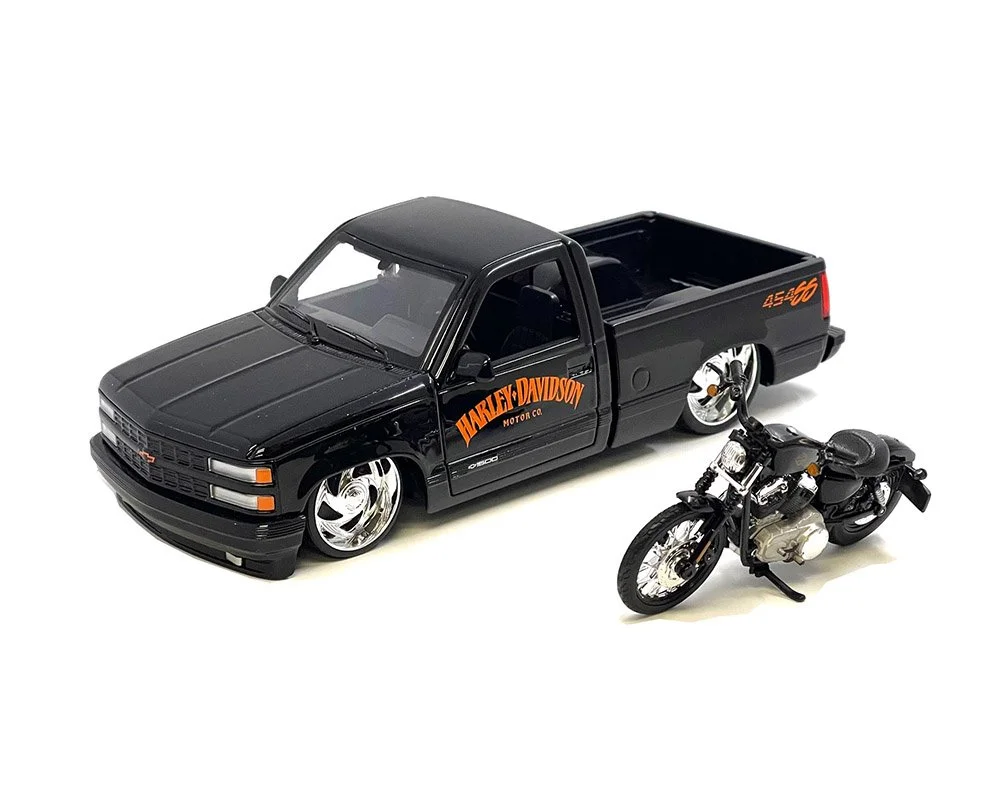 ミニカー JADA Mijo 1/24 1985 CHEVROLET C10 BLACK Jada 1:24 1985 Chevrolet C10 Pickup with GM Rally Wheels - Black w